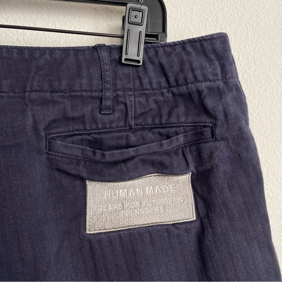 Human Made Bulldog Striped 5 Pocket Shorts - Picture 5 of 6